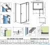 Radaway Essenza Pro Kdj kabina 100x100cm prawa przejrzyste 10097100-01-01R/10098100-01-01